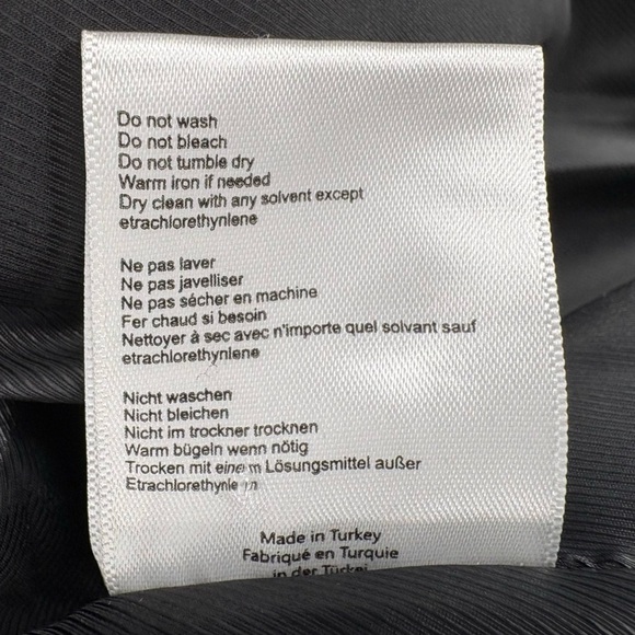 Anine Bing Becky Herringbone Cotton Oversized Blazer | Sz Medium | Grey & Black - Picture 13 of 14